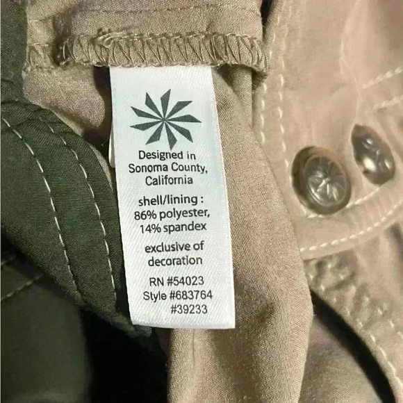 Athleta Women's Skort Brown 4P Pleated Active Skirt Built-In Shorts Performance - Picture 6 of 6